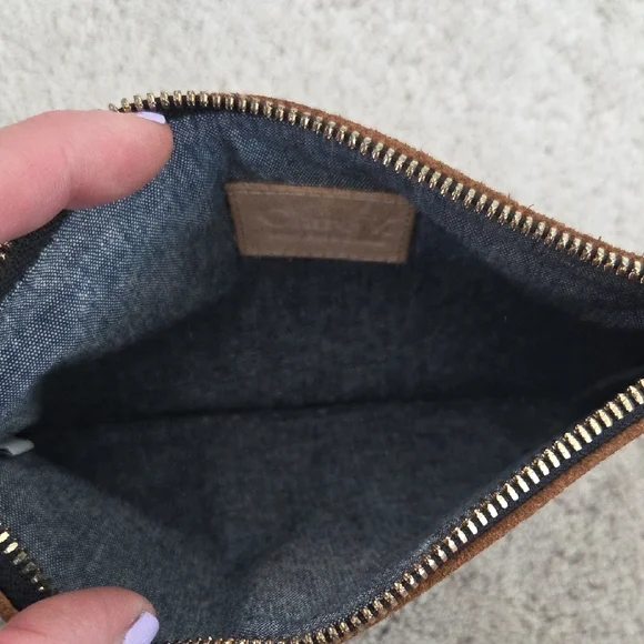 Clare V Tan Suede Toiletry Bag "LH" - Picture 5 of 11